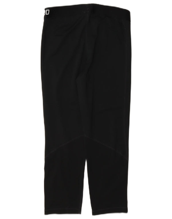 Женские леггинсы-капри с рисунком Nike Dri Fit UK 12, средние, черные