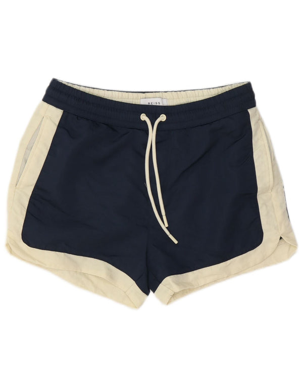 Женские спортивные шорты Reiss UK 4 XS темно-синие с цветными блоками из полиамида