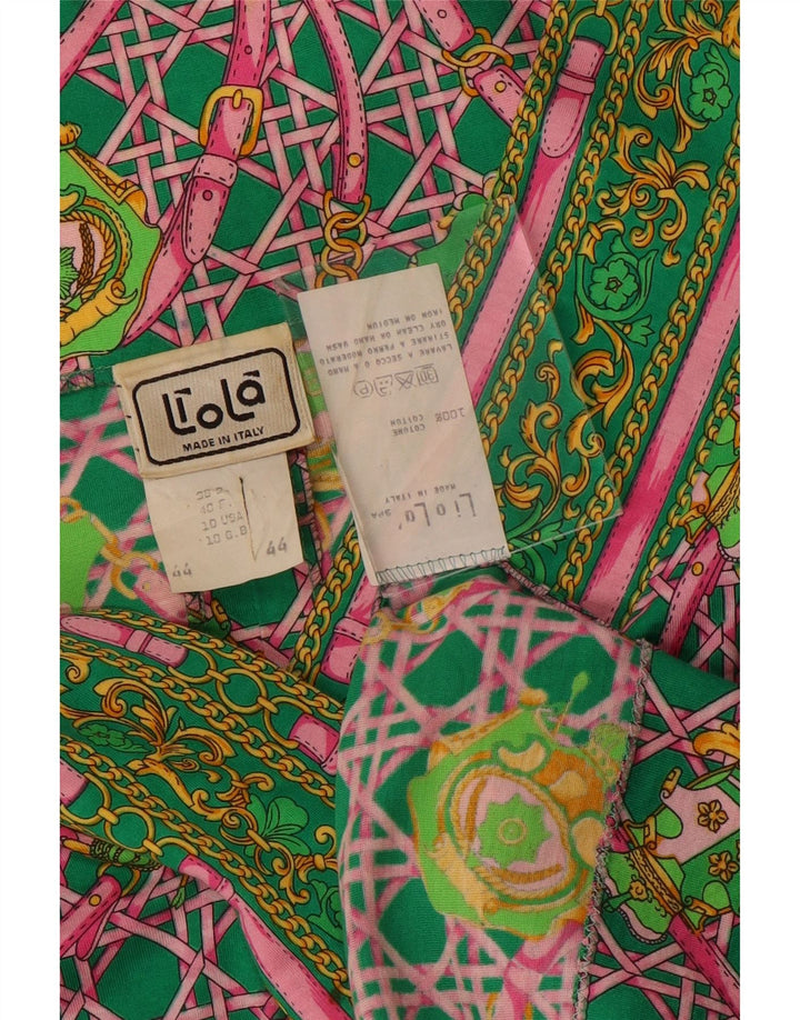 LIOLA Женское платье свободного кроя с абстрактным узором, Великобритания, 10, маленькое зеленое