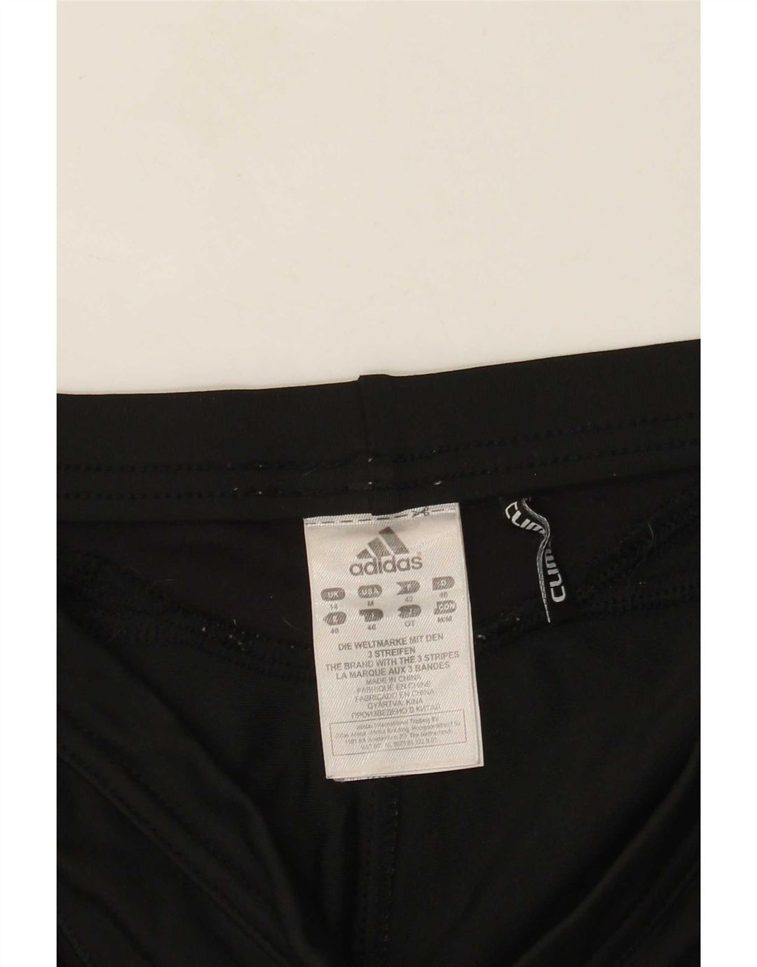 Женские спортивные брюки-капри Adidas Climalite UK 14, средние, черные