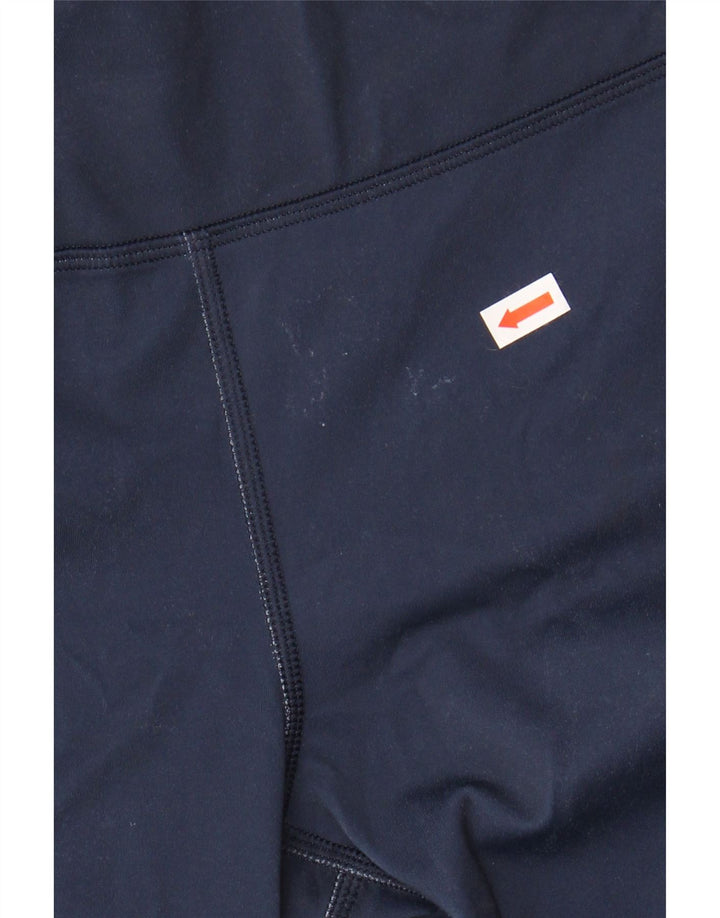 Женские леггинсы ATHLETA UK 10, маленькие, темно-синие, цветные блоки