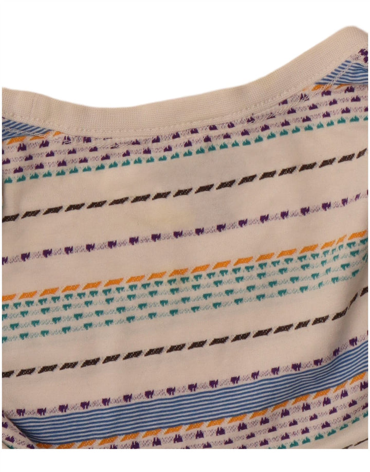 Мужская футболка Patagonia Top Medium Off White Striped Cotton