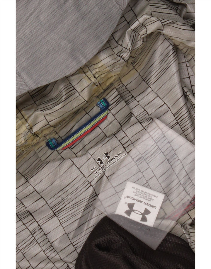 Мужская дождевик с капюшоном UNDER ARMOR UK 38 Средний серый полиэстер