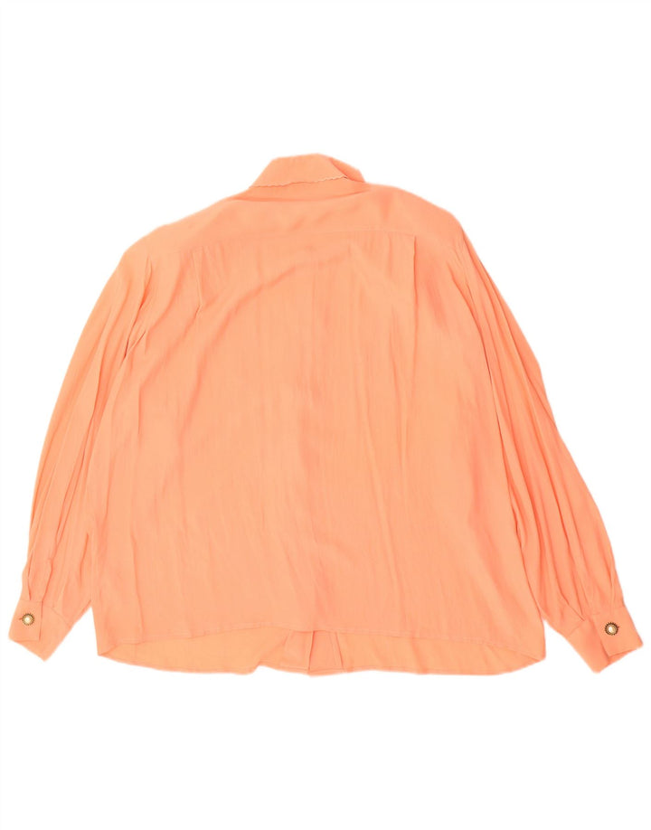 ELENA MIRO Womens Shirt Blouse EU 39 Medium Pink Acetate