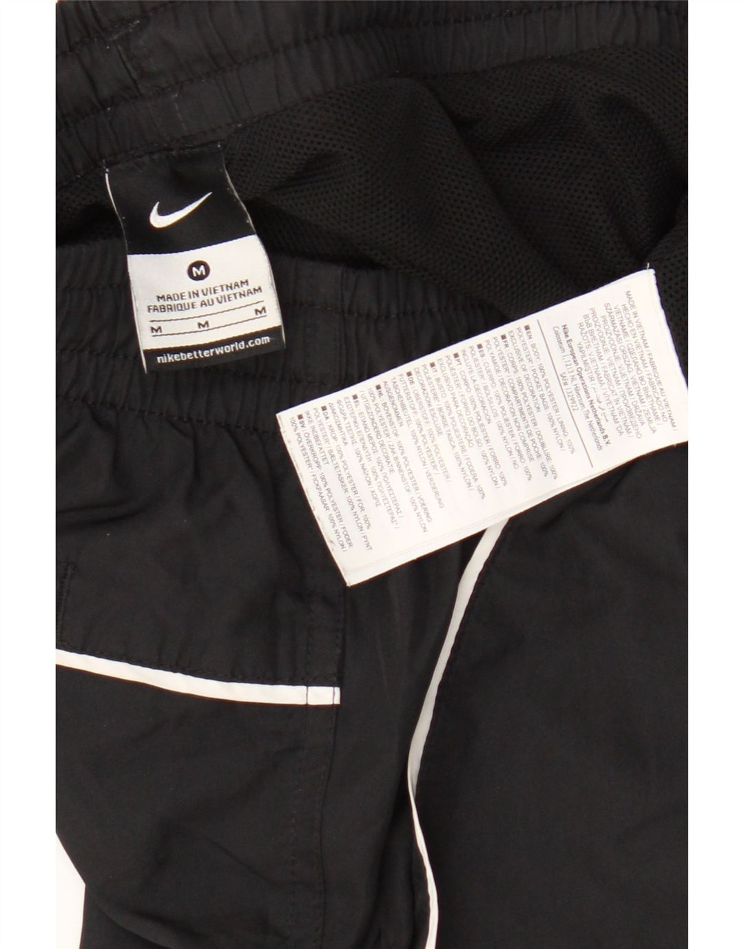 Мужские спортивные шорты с графикой Nike, средний черный полиэстер