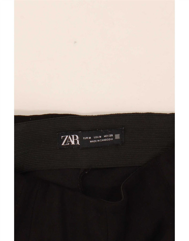 Женские узкие укороченные брюки Zara Medium W28 L26, черные