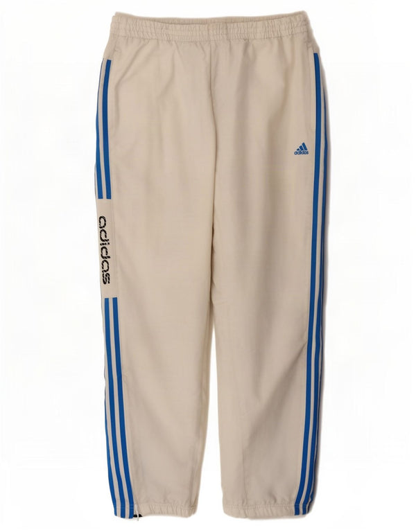 Adidas Мужские спортивные брюки с графическим рисунком Брюки для бега XL Белый полиэстер