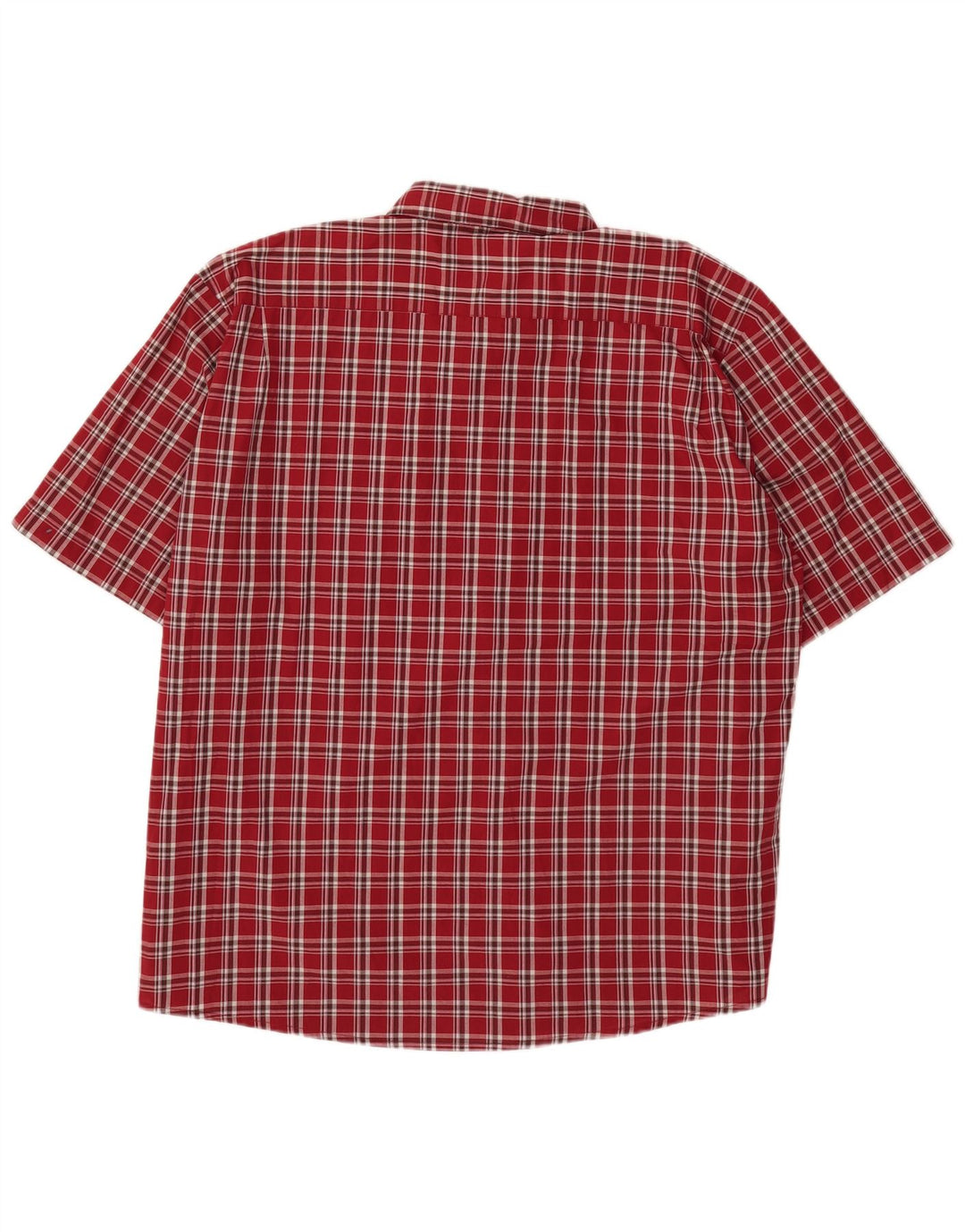 Мужская рубашка с коротким рукавом Wrangler 3XL, хлопковая красная клетка