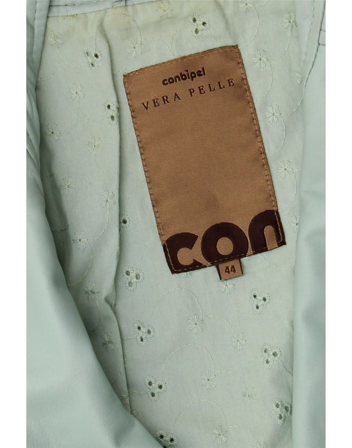 Женская кожаная косуха Conbipel IT 44 Medium Green Leather