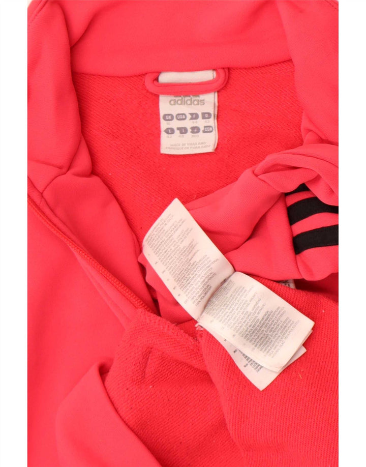 Женский спортивный костюм Adidas Top Jacket UK 16, большой розовый полиэстер