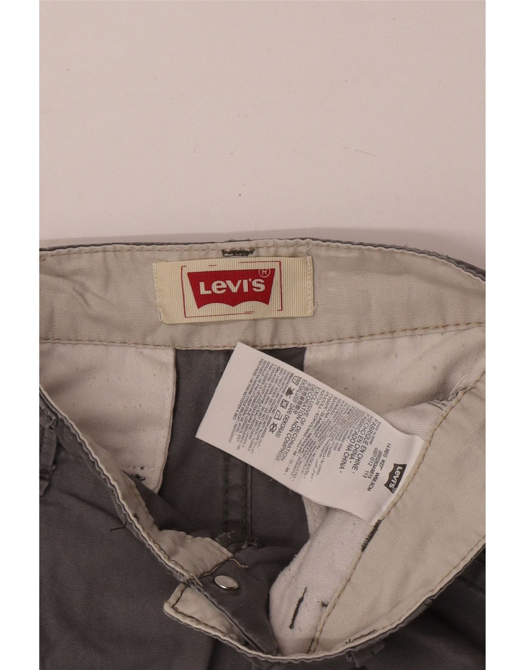 Шорты-карго Levi's для мальчиков 13–14 лет W27, серый хлопок
