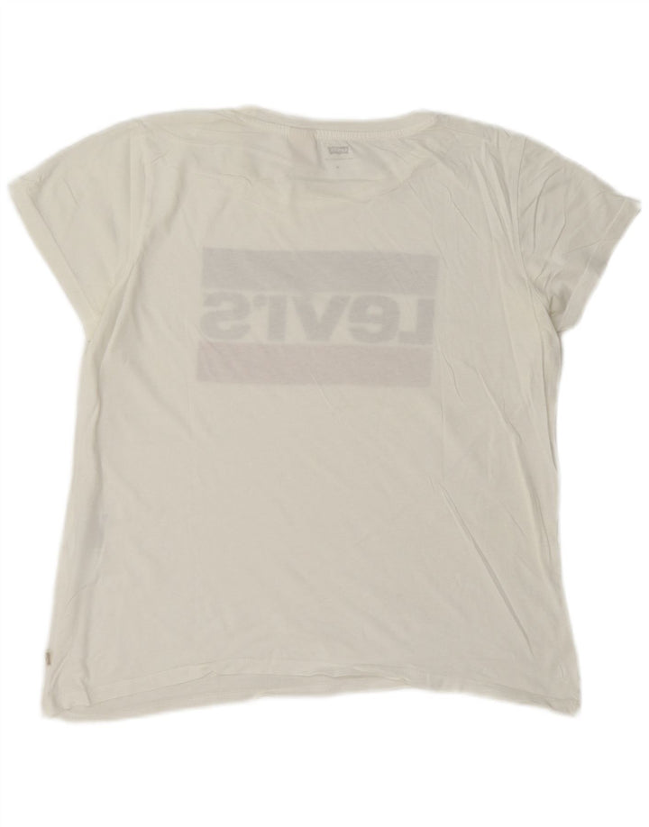 Женская футболка с рисунком Levi's Top UK 14, средний белый