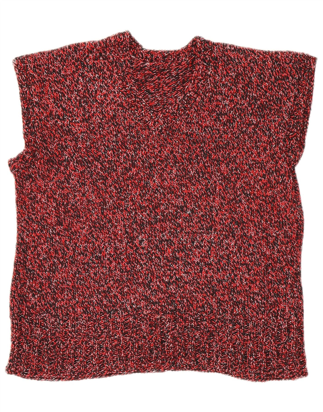 Винтажная женская майка-майка UK 18 XL, красная в крапинку