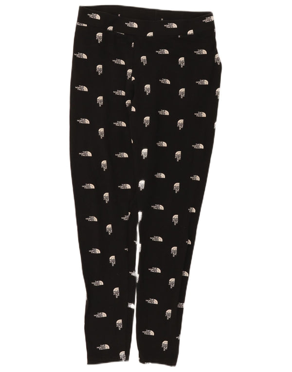 The North Face Womens Graphic Leggings UK 12 Medium Black Cotton