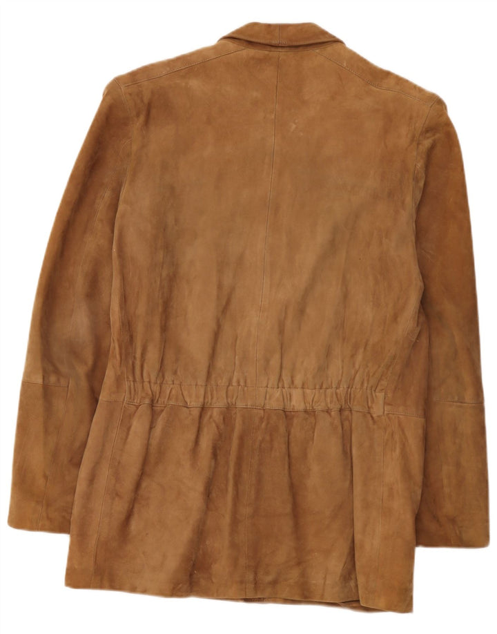 Винтажная мужская замшевая куртка IT 48 Medium Brown Leather