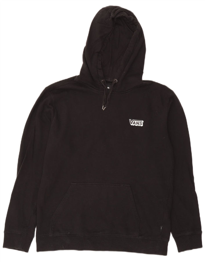 Мужской джемпер с капюшоном Vans, черный, хлопковый, среднего размера