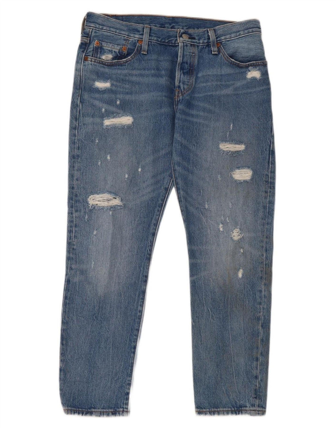 Женские прямые джинсы Levi's 501 W28 L32, синий хлопок