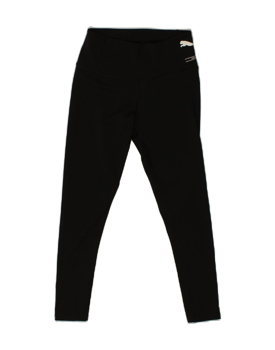 PUMA Womens Graphic Leggings UK 4 XS Black Polyester Vintage Puma and Second-Hand Puma from Messina Hembry 