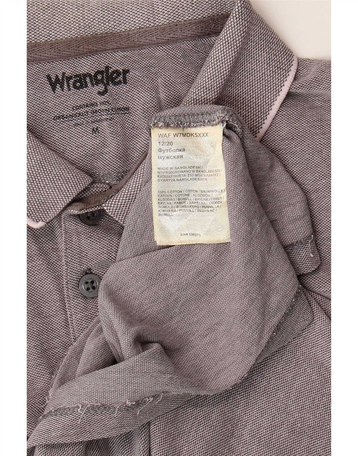 Мужская рубашка-поло Wrangler среднего серого цвета, хлопок