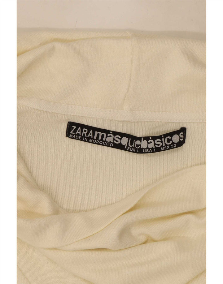 Женское платье прямого кроя Zara UK 14, большой белый цвет