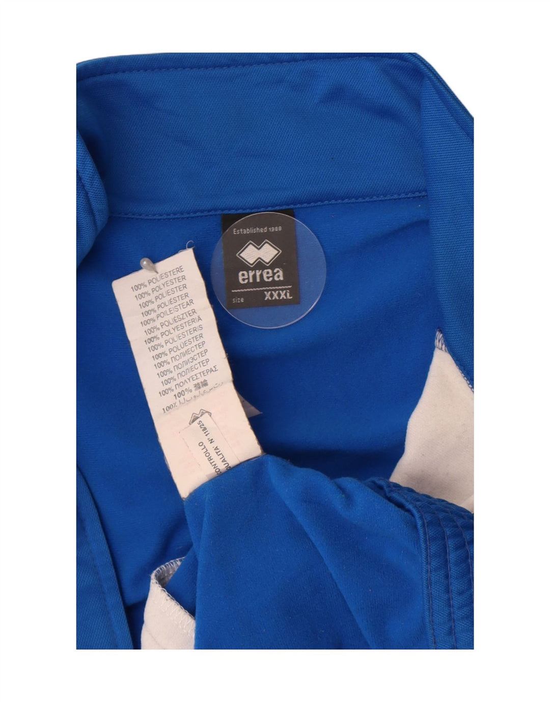 Мужской спортивный костюм Errea 3XL, синий полиэстер с цветными блоками