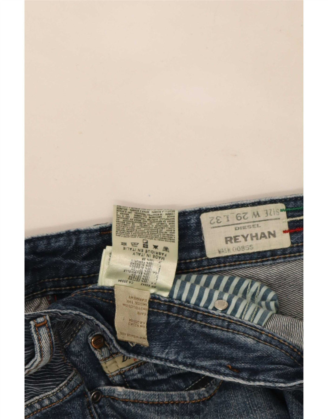 Мужские джинсы Diesel Reyhan Bootcut W29 L32, темно-синий, хлопок