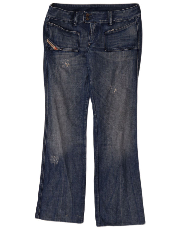 Женские потертые джинсы DIESEL Bootcut W31 L29, синий хлопок