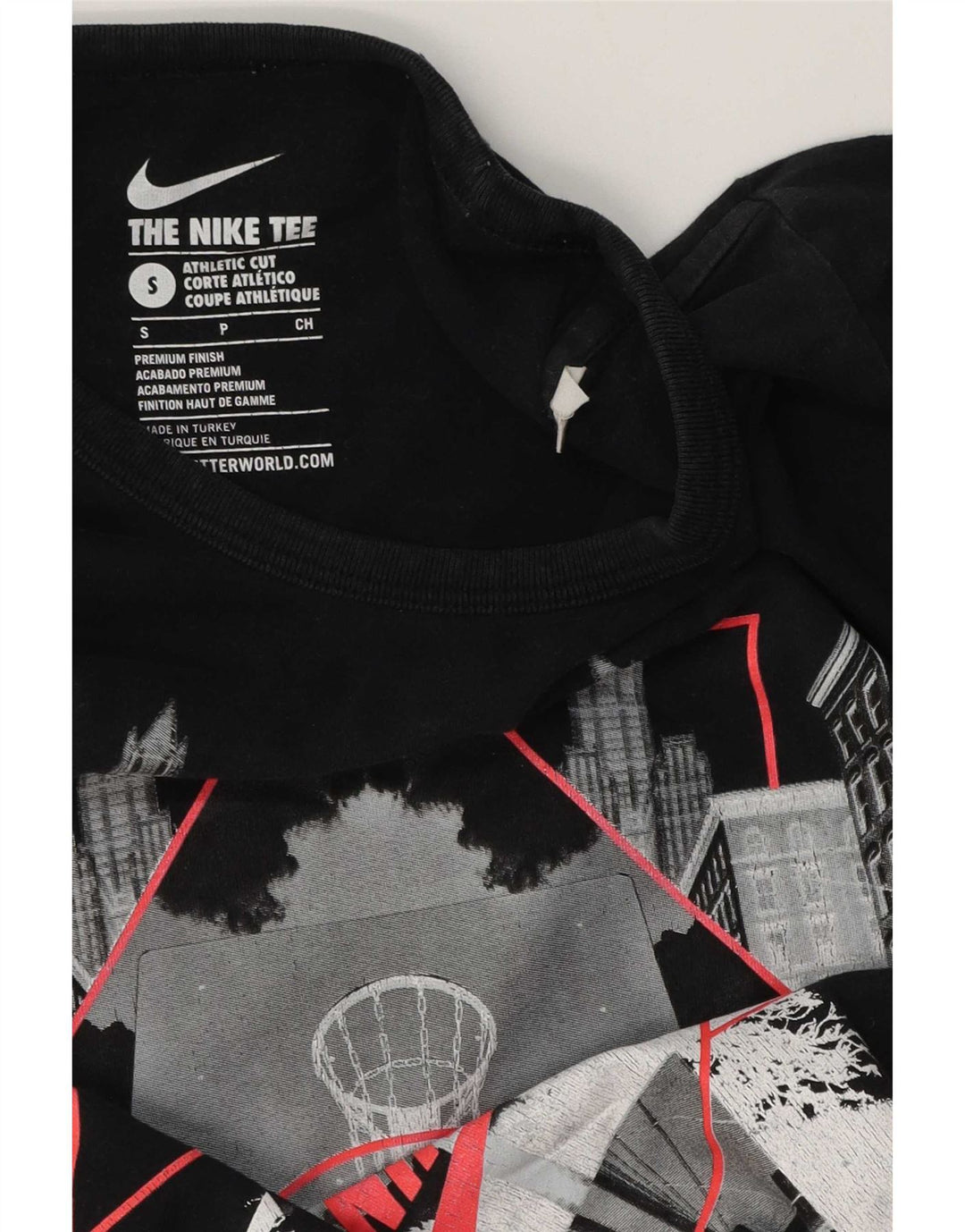 Мужская футболка с графическим принтом Nike Athletic Cut, маленькая черная