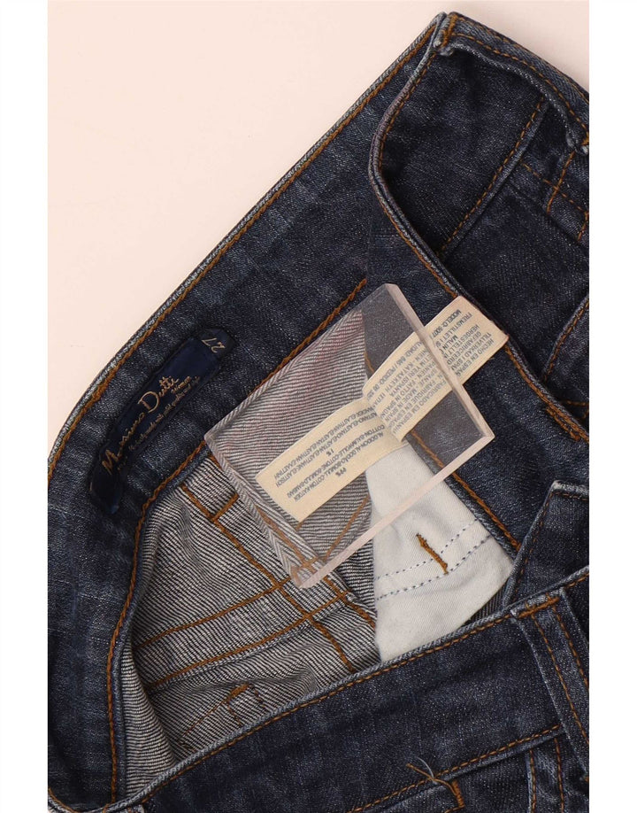 Женские прямые джинсы Massimo Dutti W27 L29 темно-синие, хлопок