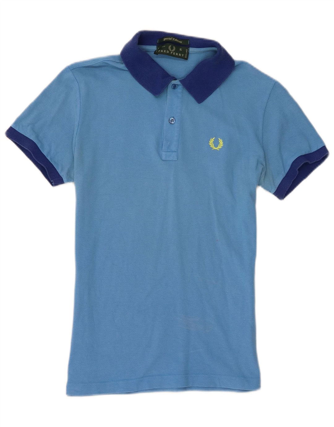 Мужская рубашка-поло Fred Perry, маленькая синяя, хлопок