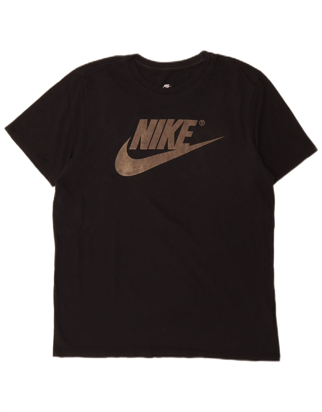 Мужская футболка спортивного кроя Nike с графическим рисунком, средний черный хлопковый топ