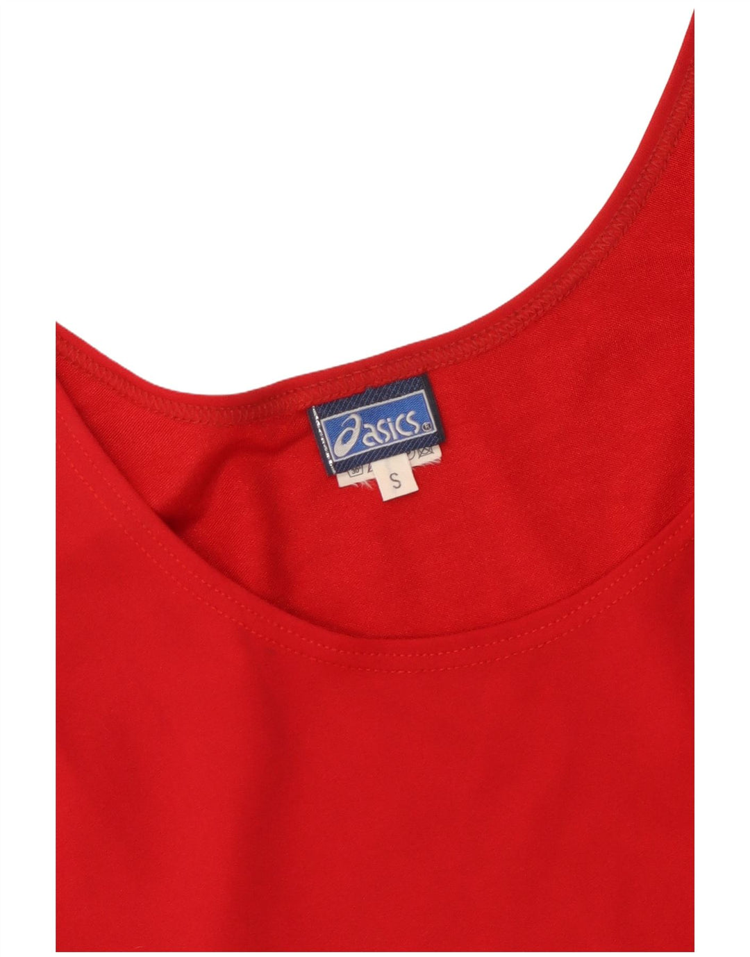 Женский комбинезон без рукавов с рисунком Asics UK 10, маленький красный с цветными блоками