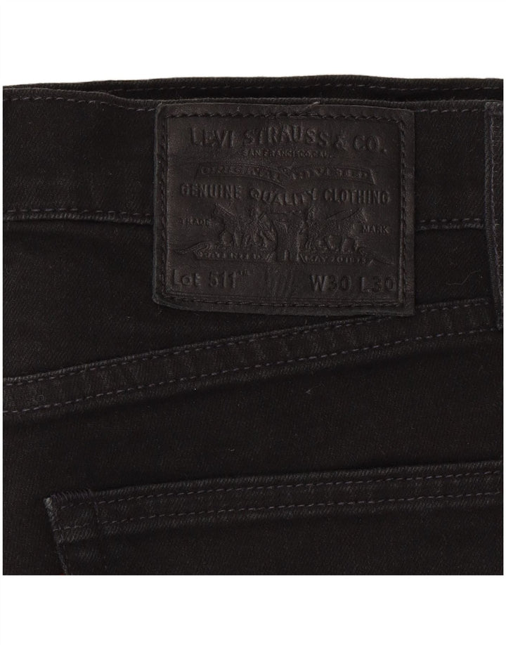 Мужские джинсы Levi's Slim 511 W30 L30 черные