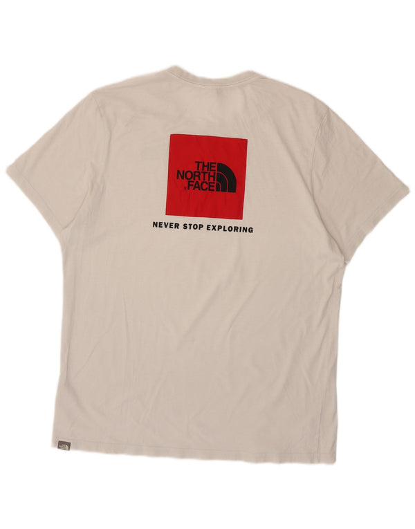 THE NORTH FACE Мужская футболка с рисунком Топ XL Белый Хлопок