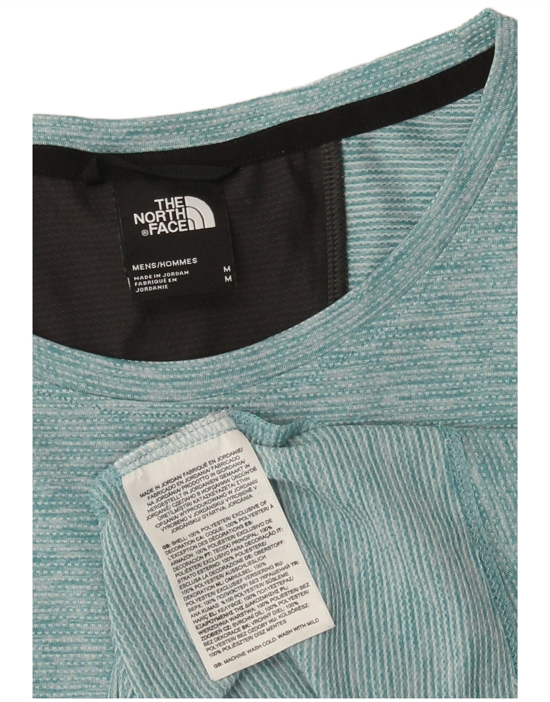 Мужской жилет The North Face, средний бирюзовый полиэстер с цветными блоками