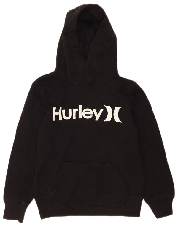 Джемпер с капюшоном Hurley для мальчиков, 7–8 лет, маленький, черный, хлопковый