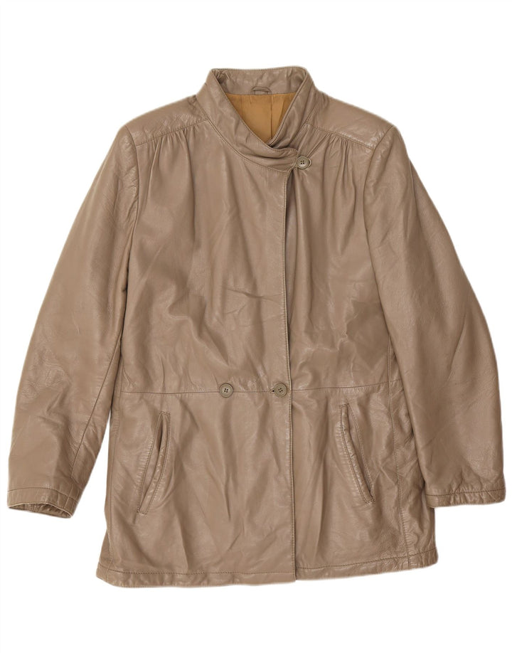 Куртка женская кожаная Bignami IT 44 Medium Grey
