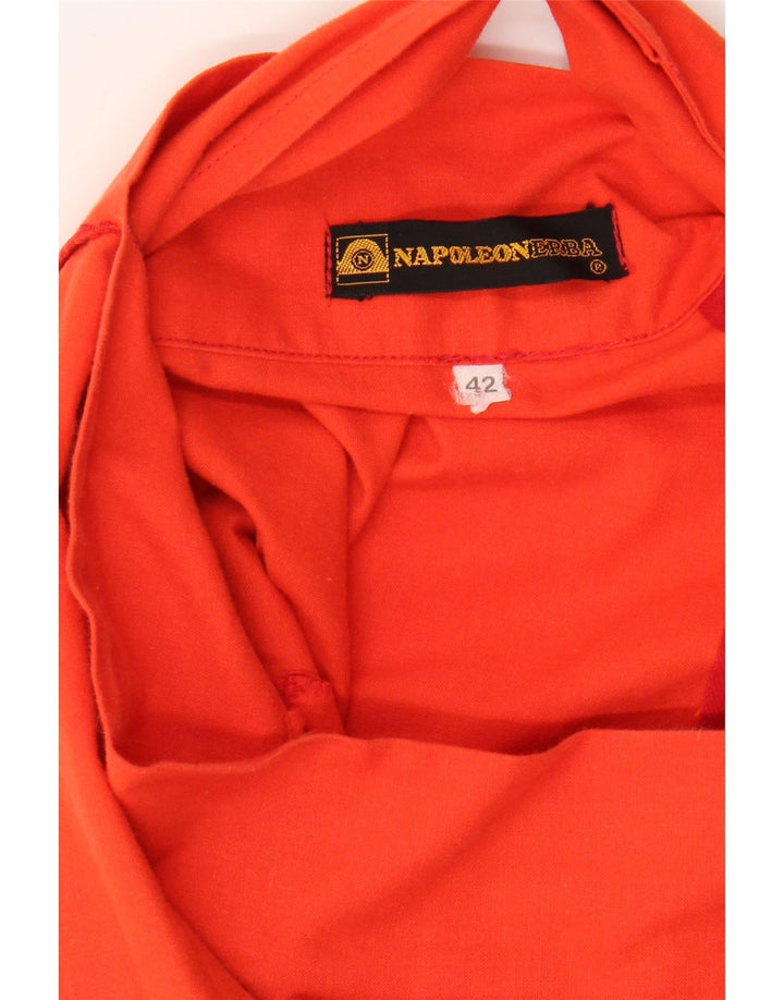 ВИНТАЖНАЯ женская юбка-трапеция с завышенной талией IT 42 Medium W28 Красная