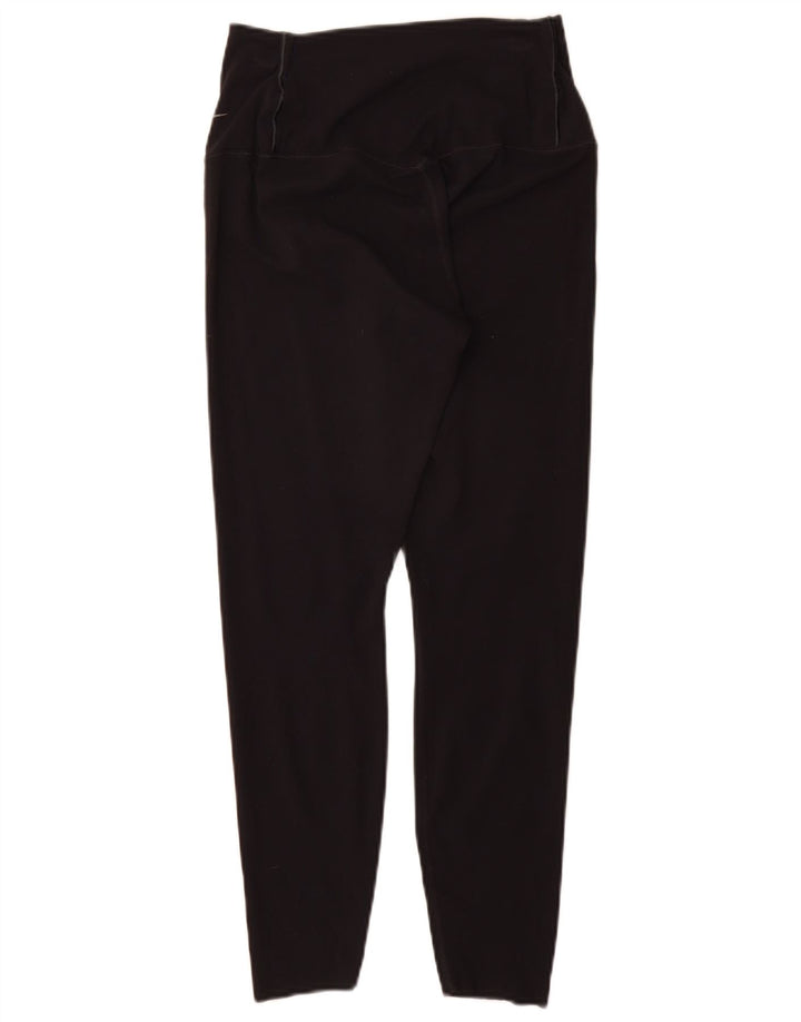 Женские леггинсы Nike Dri Fit UK 12, средний черный нейлон