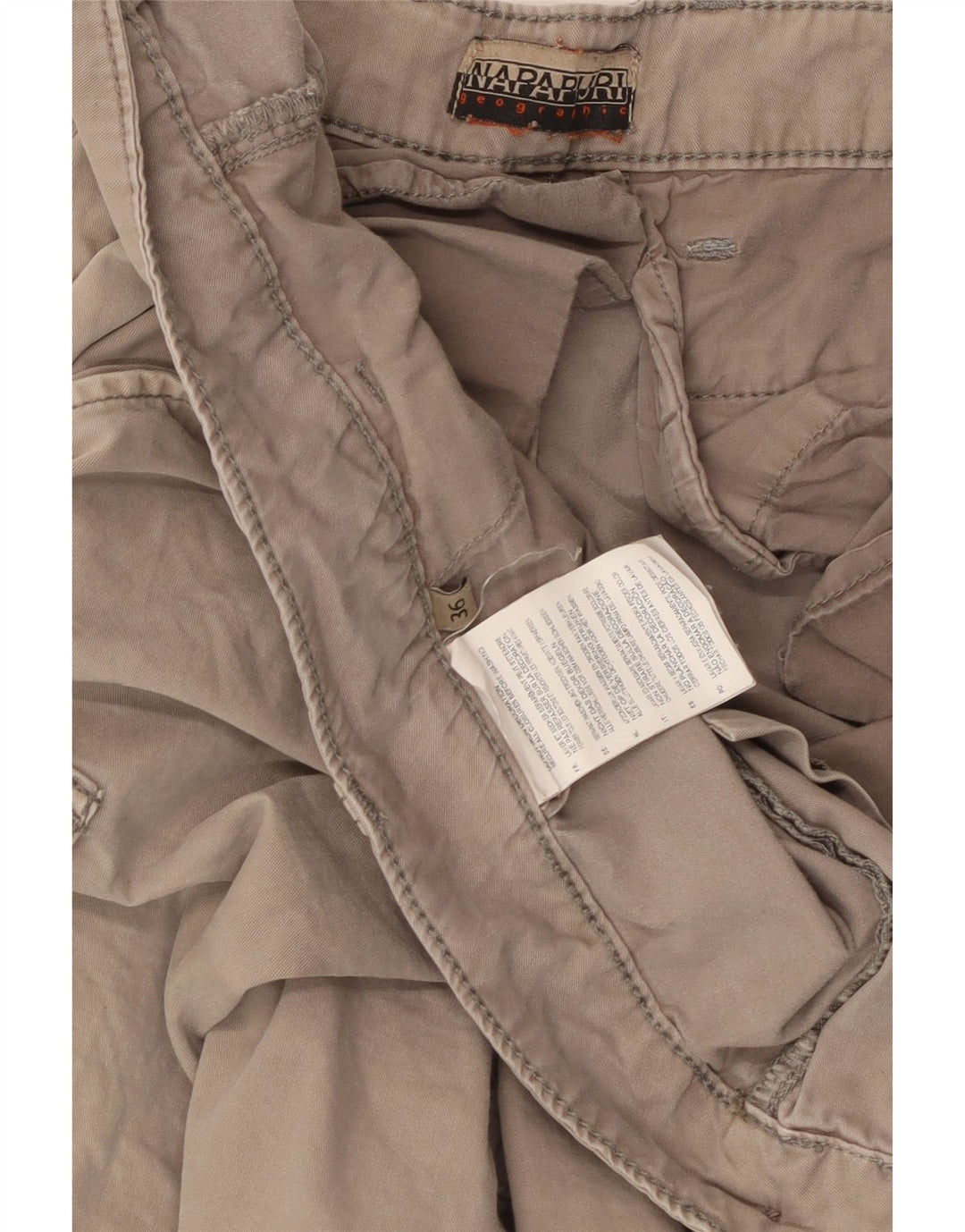NAPAPIJRI Мужские шорты-карго W36, большие, бежевые