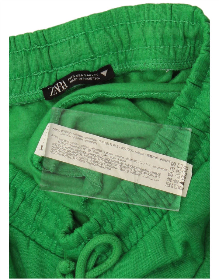 Женские спортивные брюки Zara Joggers UK 10, маленькие зеленые, полиэстер