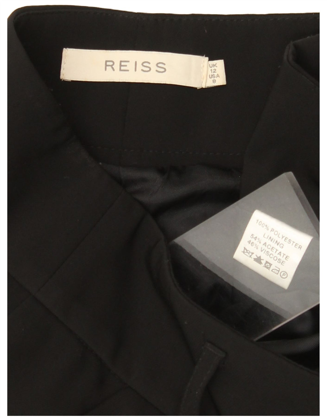 REISS Женские повседневные брюки с высокой талией UK 12 Medium W32 L30 Черные