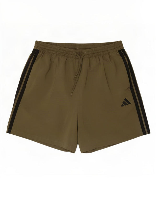 Мужские спортивные шорты Adidas XL цвета хаки из полиэстера