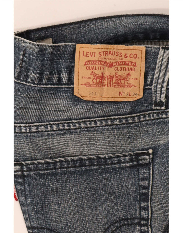 Мужские джинсы Levi's Slim 511 W36 L34 синие