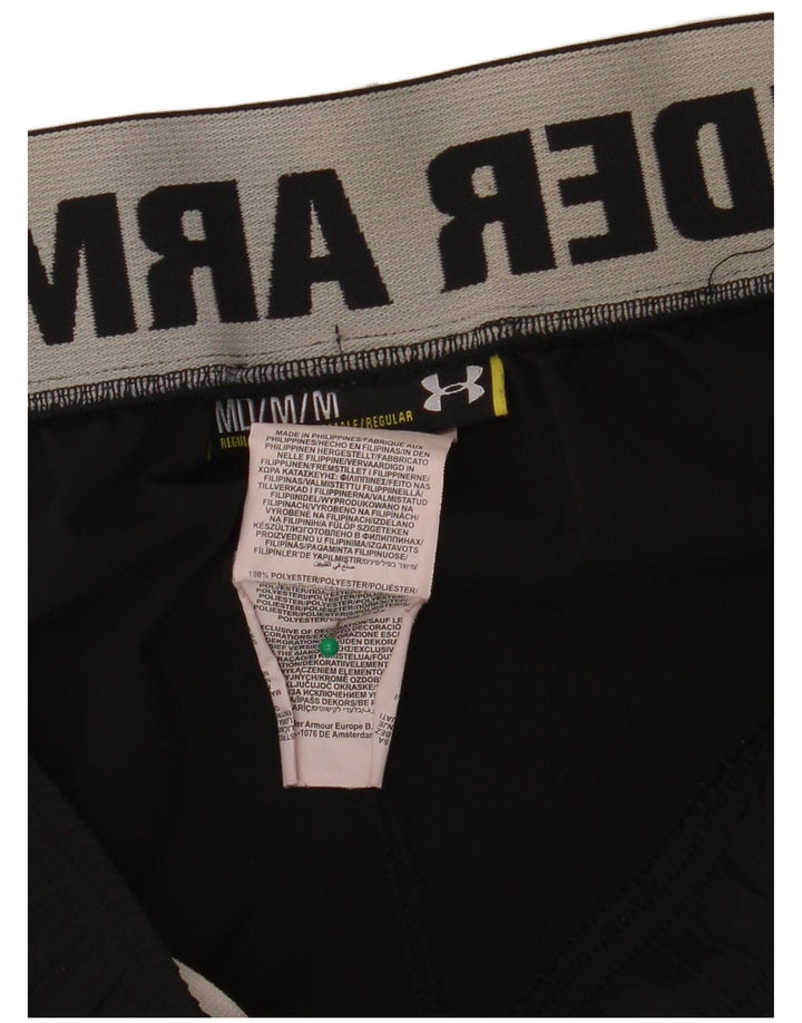 Мужские спортивные шорты с рисунком Under Armour, средний черный, полиэстер
