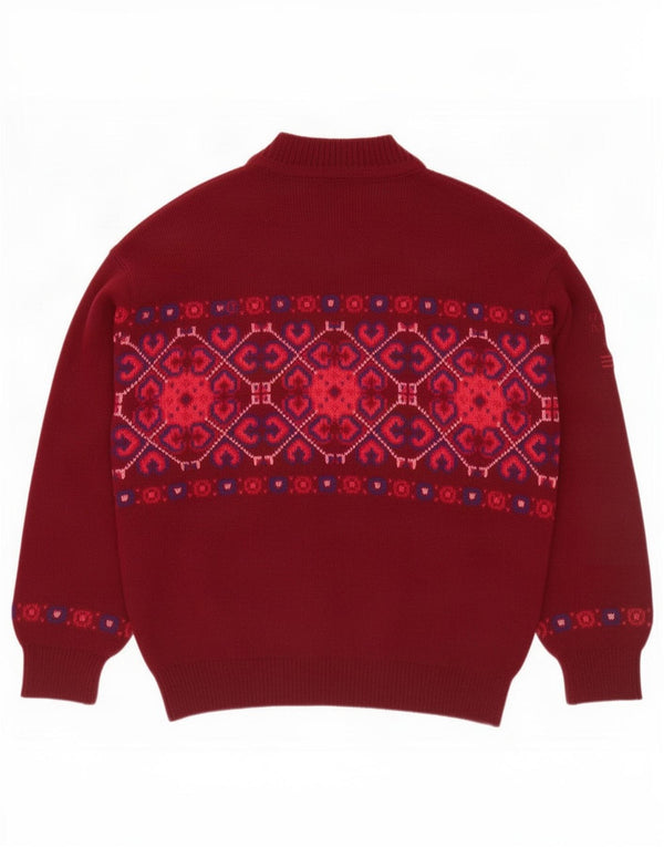 Мужской джемпер с круглым вырезом Ocean Star IT 52, большой бордовый Fair Isle