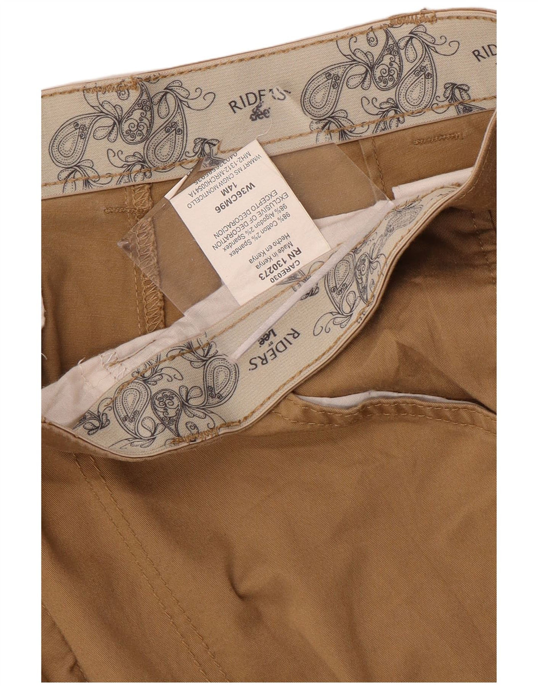 Lee женские зауженные укороченные брюки США 14 XL W36 L26 Бежевый хлопок