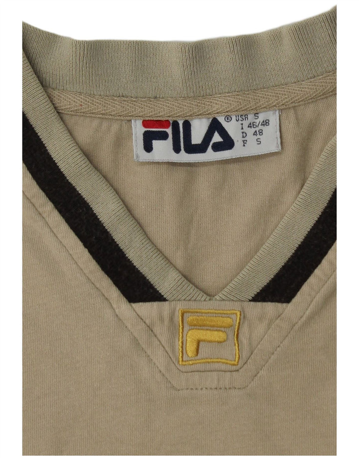 Мужская футболка FILA Top Small Бежевый хлопок