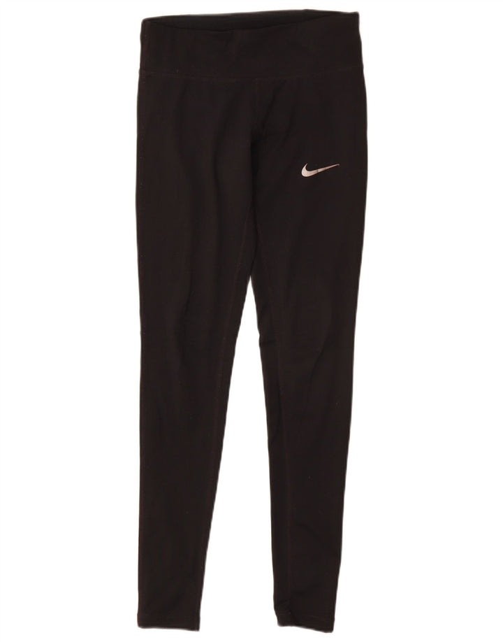 Женские леггинсы Nike Dri Fit UK 6 XS, черный полиэстер