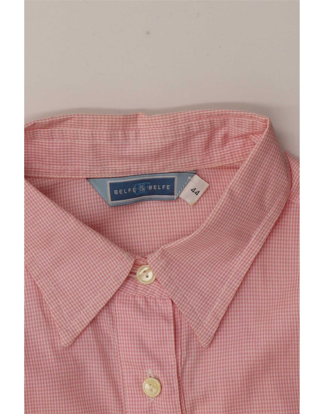 Рубашка оверсайз Belfe & Women IT 44 Medium Pink Gingham